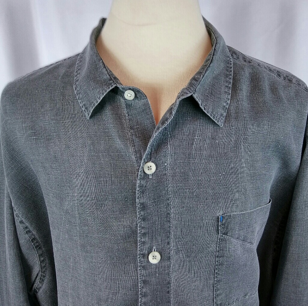 Tommy Bahama Relax fit 100% Linen 3XB LG SL Btn Dn